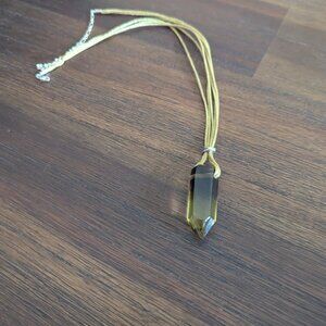 Phantom Quartz Crystal Necklace